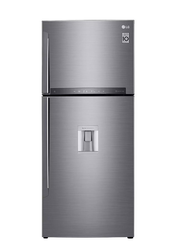 LG 438L Top-Freezer Refrigerator with Water Dispenser – GL-T652HLCM